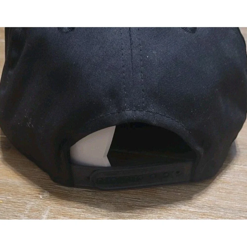 Vintage PALACE CASINO Jewel Of The South Black Rope Hat Snapback Cap Biloxi Miss